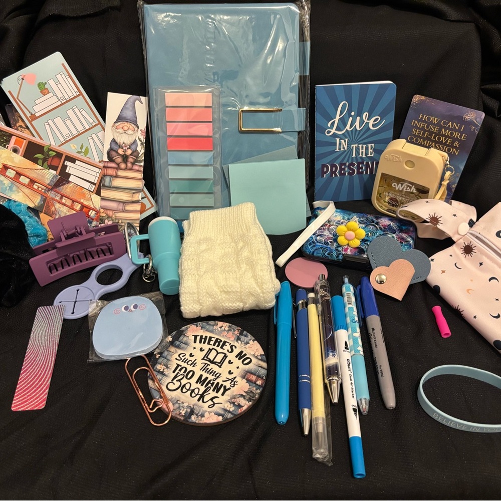 Blue Journal Bundle and Accessories Set